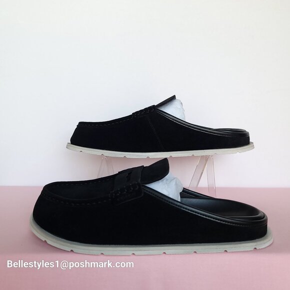 COACH Men’s Suede Loafer Mule- Men’s US Size: 9D - Black color⭐ main image 11